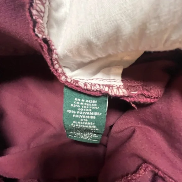 LRL Lauren Ralph Lauren Pinot Noir Wine Premiere Straight Leg Curvy Jean - Picture 9 of 9